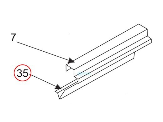 Pentair Front-Rear Heat Exchanger Baffle | 20020107