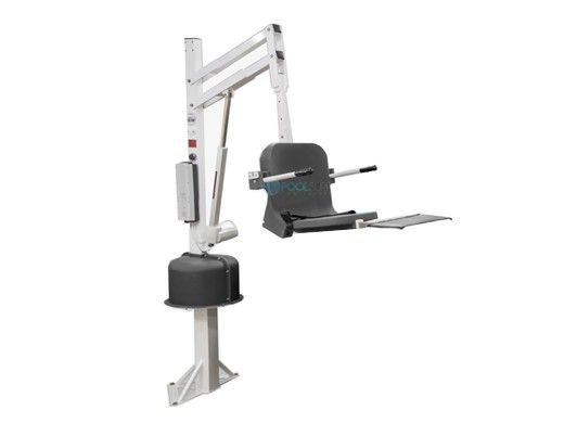 Aqua Creek Spa Lift Ultra | No Anchor | White Powder Coat with Gray Seat | F-005SLU-G
