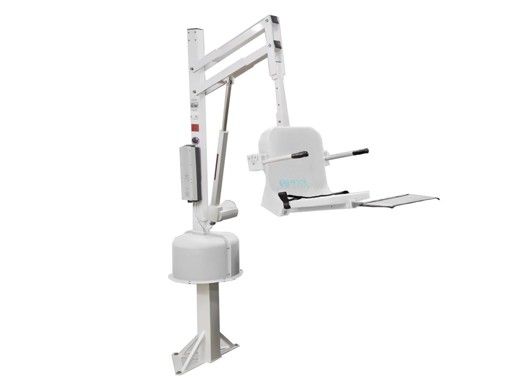 Aqua Creek Spa Lift Ultra | No Anchor | White Powder Coat with White Seat | F-005SLU-W