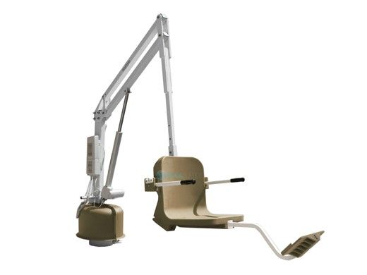 Aqua Creek Scout 2 Pool Lift | No Anchor | White with Tan Seat | F-802SC2-T