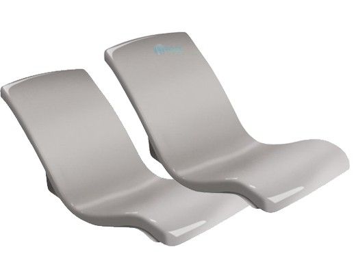 SR Smith Destination Series In-Pool Rocking Lounge Chair | Set of 2 | Gray | DS-2-52-2PK