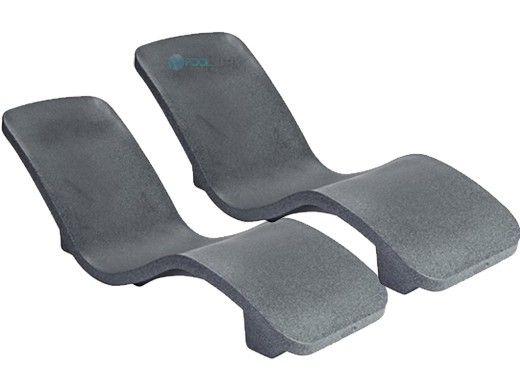 SR Smith R-Series Rotomolded In-Pool Lounger | Set of 2 | Gray Granite | RS-1-24-2PK