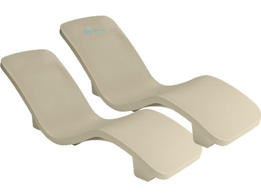 SR Smith R-Series Rotomolded In-Pool Lounger | Set of 2 | Taupe | RS-1-10-2PK