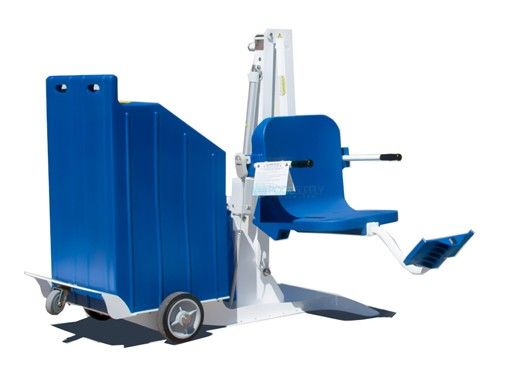 Aqua Creek the Portable Pro Pool 2 Lift | White with Blue Plastic Crate | F-PPP2