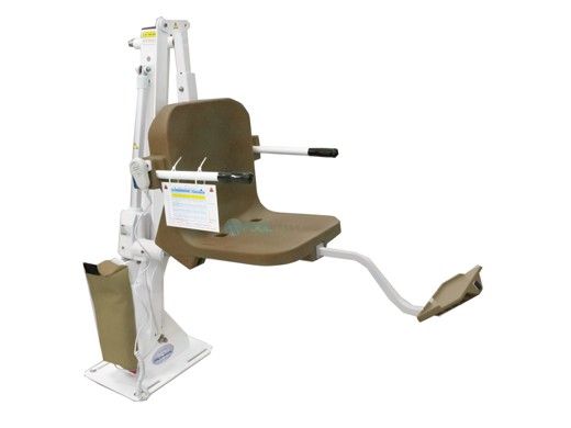 Aqua Creek Admiral Pool Lift | White with Tan Seat | F-ADMRL-T
