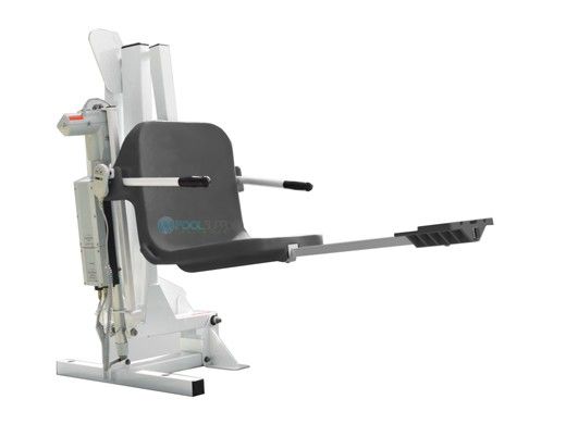 Aqua Creek Ambassador Pool Lift Deep Draft | No Anchor | White with Gray Seat | F-PPXRD-G