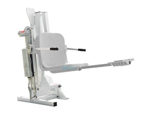 Aqua Creek Ambassador Pool Lift Deep Draft | No Anchor | White with White Seat | F-PPXRD-W