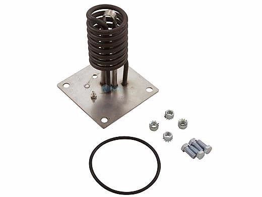 Flanged Titanium Replacement Heater Element | 4.5KW 240V 5" x 5" Plate 6" | 12-0011F-K