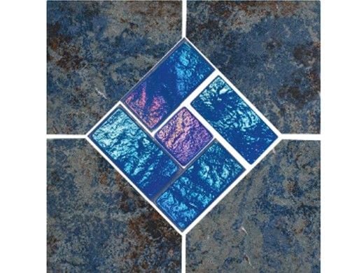National Pool Tile Aztec Series 6x6 Deco | Cobalt | AZ606 DECO