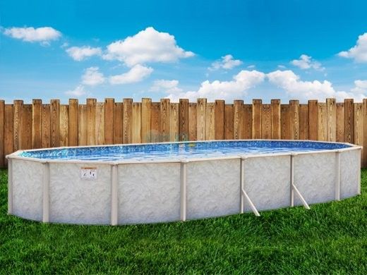 Pristine Bay 12' x 24' Oval Above Ground Pool | Basic Package 52" Wall | 182250