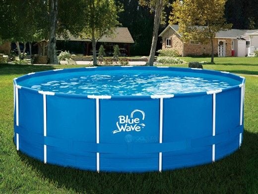 Blue Wave Active Frame Swimming Pool Package | 18' Round 52" Tall | NB19791