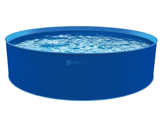 Blue Wave Cobalt 12' Round Above Ground Pool Package | 36" Steel Wall | NB19784