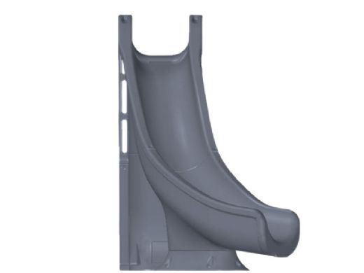 Global Pool Products Tidal Wave Slide with LED Light | Left Turn | Gray | GPPSTW-GREY-L-LED