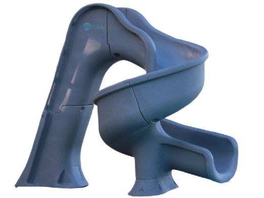 Global Pool Products Tsunami Swimming Pool Slide | Gray | GPPSTS-GREY