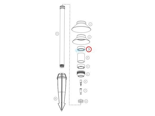 FX Luminaire Silicone Path Light Seal | 250012410000