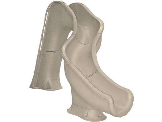 Global Pool Products Riptide Slide | Right Turn | Sandstone | GPPSRT-SAND-R
