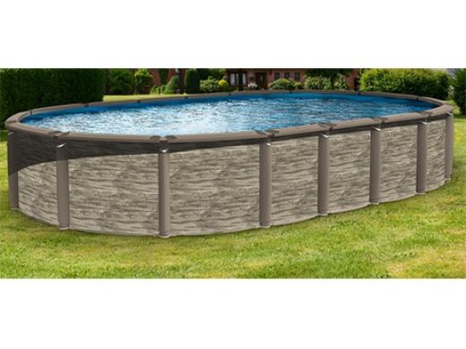 Azor 18' x 33' Oval Above Ground Pool | Basic Package 54" Wall | 182429