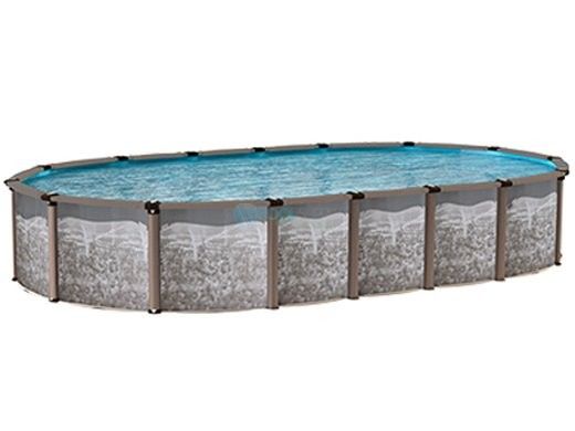 Regency LX 15' x 30' Oval Resin Hybrid Above Ground Pool | Basic Package 54" Wall | 182443