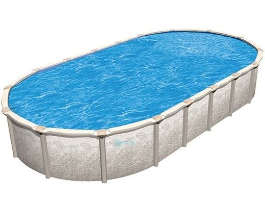 Magnus 18' x 33' Oval Above Ground Pool | Basic Package 54" Steel Wall | 182490