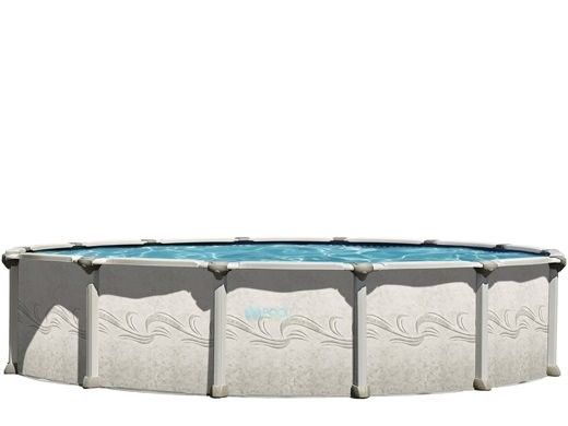 Magnus 27' Round Above Ground Pool | Basic Package 54" Aluminum Wall | 182496