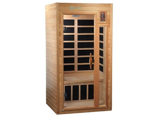 Golden Designs Barcelona Select Elite 1-2 Person Near Zero FAR Infrared Sauna | Hemlock | GDI-6106-01 Elite