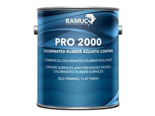 Ramuc Pro 2000 Chlorinated Rubber Pool Paint | 1-Gallon | White | 920531101