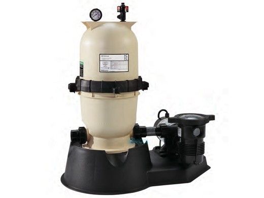 Pentair Clean and Clear Above Ground Pool Cartridge Filter System | 150 Sq Ft | 1HP Pump 3' Cord | 6' Hose Kit |  EC-PNCC0150OE1160
