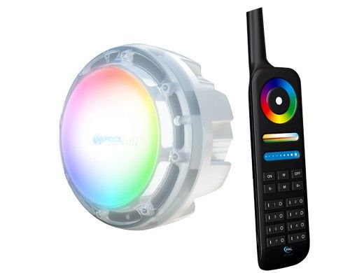 PAL Lighting Evenglow LED Multi-Color Pool & Spa Light Bulb with Remote | 8.5W 120V | 64-PAL-SRL-RGB-120