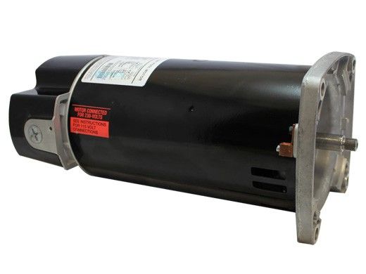 Nidec Motor Corp Aqua Shield EZ48 Threaded Shaft C-Flange Pool & Spa Motor | Standard Efficiency | 1.25 THP 115/230 V 56J Frame | AST125