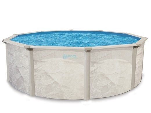 Echo 15' Round Above Ground Pool with Standard Package | 52" Wall | PPECH1552