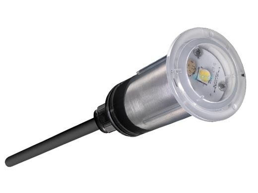 J&J Electronics PureWhite VU Nicheless LED Pool and Spa Light Fixture | 20W 12V 30' Cord | LPL-R2W-12-30 25049