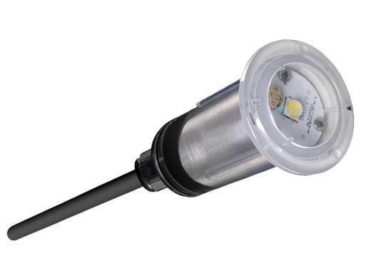J&J Electronics PureWhite VU Nicheless LED Pool and Spa Light Fixture | 20W 12V 50' Cord | LPL-R2W-12-50 25050