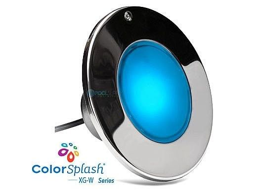 J&J Electronics ColorSplash XG-W Series RGB + White LED Pool Light Fixture | 120V Equivalent to 300W 150' Cord | LPL-F1CW-120-150-P 23044