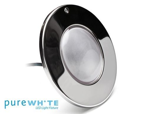 J&J Electronics PureWhite LED Pool Light XI Series | 120V Warm White Equivalent to 500W 200' Cord | LPL-F5W-120-200-P27 21166