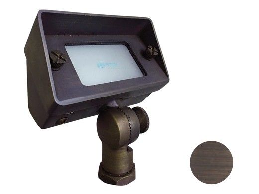 Sollos Flood Light Fixture | Cast Brass - Antique Brass | FRF057-AB 995405