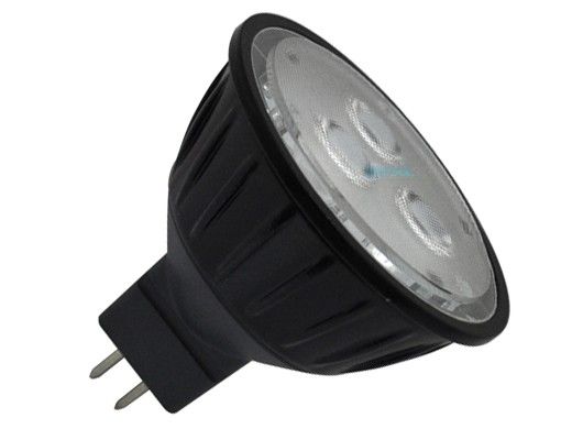 Sollos ProLED MR16 Black Series LED Lamp | Flood | 15V Equivalent to 35W | GU5.3 Base | Black | MR16FL4.5/827/LED 82095