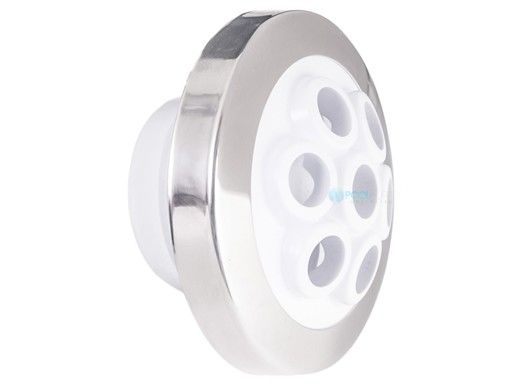 Custom Molded Products Spa Master Deluxe Therapy Spa Jet Internals | 1.5" | Soft Rotation | Stainless Steel - White | 23315-240-200