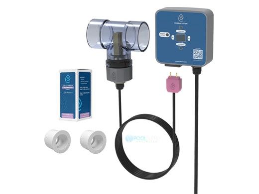 ClearBlue Mineral System for Spas and Hot Tubs | 2,500 Gallons | 120/240V AMP Plug | CBI-350P-SA-KIT