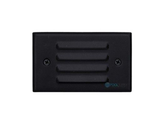 Sollos LED Step Light Fixture with Louver Faceplate | 4.8" Architectural Aluminum - Textured Black | SBL048-TB 942504