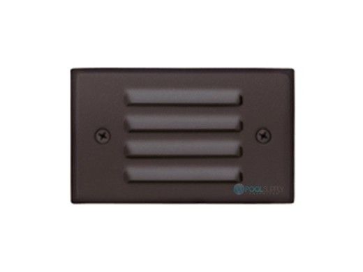Sollos LED Step Light Fixture with Louver Faceplate | 4.8" Architectural Aluminum - Textured Bronze | SBL048-TZ 942533