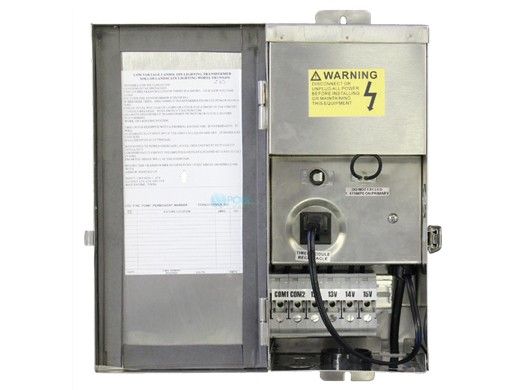 Sollos Commercial Grade Transformer | 15V 600W/600VA 6' Cord | 304 Brushed Stainless Steel | TR15SS-600 997006