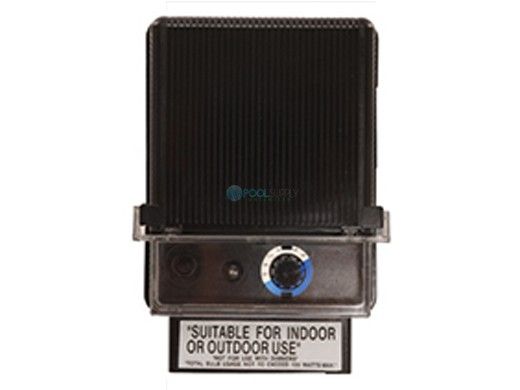 Sollos Integrated Transformer | 12V 100W/100VA 6' Cord | Black Polycarbonate Finish | Integrated Photocell and Timer | TR12PC-INT-100 997012