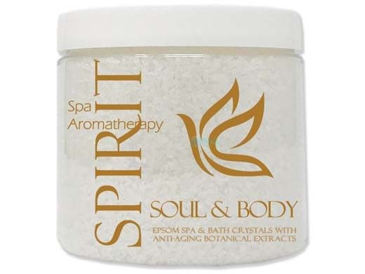 inSPAration Signature Collection Aromatherapy Epsom Salt Crystals | Spirit, Soul & Body | 16oz Jar | 902C