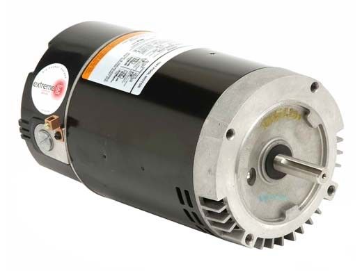 US Motors Threaded Shaft Pool Motor .5HP | 115/230V 56J Frame Full Rated B227SE | ASB126