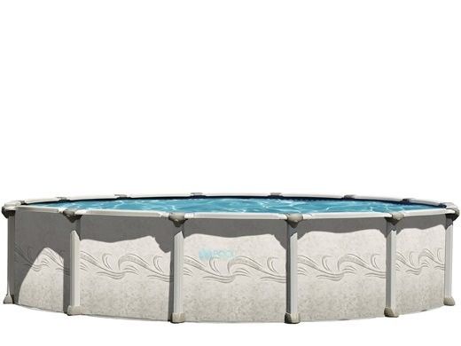 Magnus 27' Round Above Ground Pool | Ultimate Package 54" Aluminum Wall | 184802