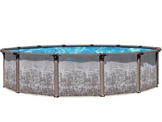Regency LX 33' Round Resin Hybrid Above Ground Pool | Ultimate Package 54" Wall | 184830