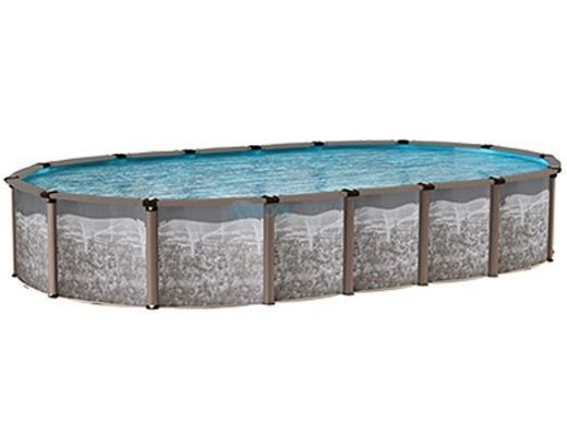Regency LX 18' x 33' Oval Resin Hybrid Above Ground Pool | Ultimate Package 54" Wall | 184831