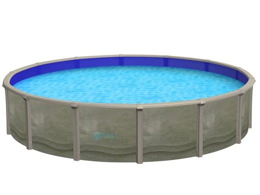 Blue Wave Trinity 18' Round Above Ground Pool | 52" Steel Wall | NB1818