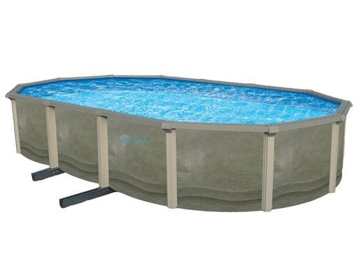 Blue Wave Trinity 18' x 33' Oval Above Ground Pool | 52" Steel Wall | NB1851