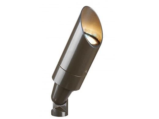 FX Luminaire MU LED Up Light | 20W | Long Shroud | Bronze Metallic | MULED20WFLLSBZ
